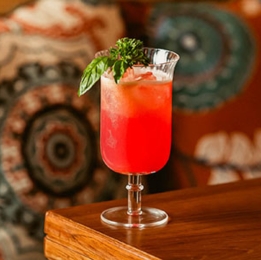 Gala Spritz made in Jugni restaurant, the best restaurant in Koramangala.